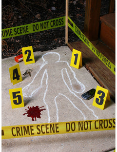 Decoração de cena de crime
