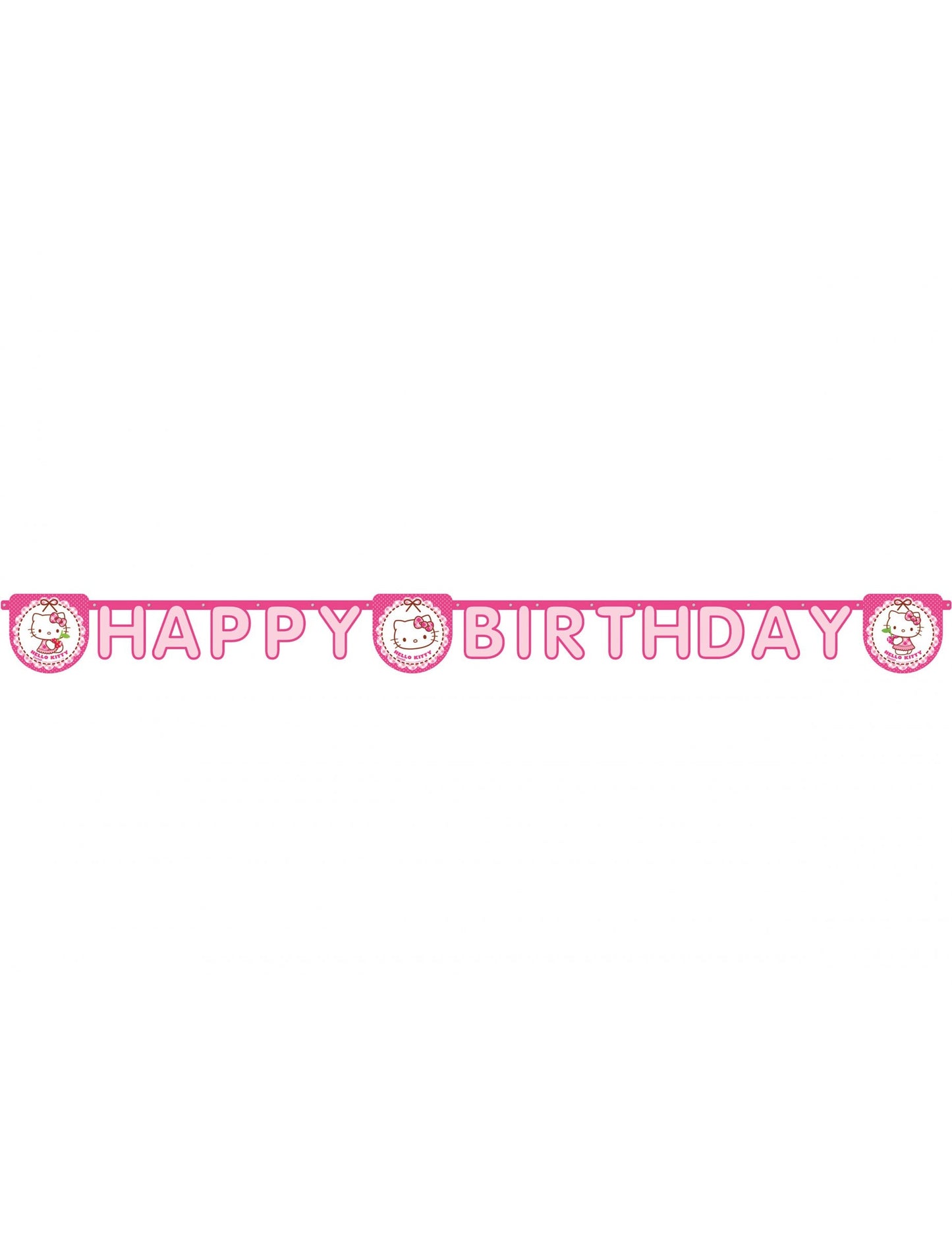 Vue d'ensemble de la guirlande Happy Birthday Hello Kitty
