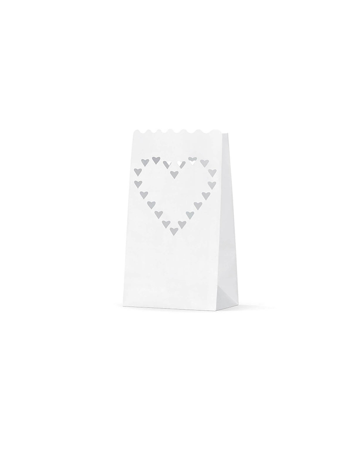 Lanternas de papel de chão em forma de coração para casamento, brancas e ignífugas