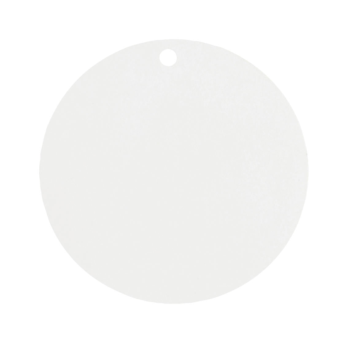 Détail du marque-place rond en carton mariage pour invités