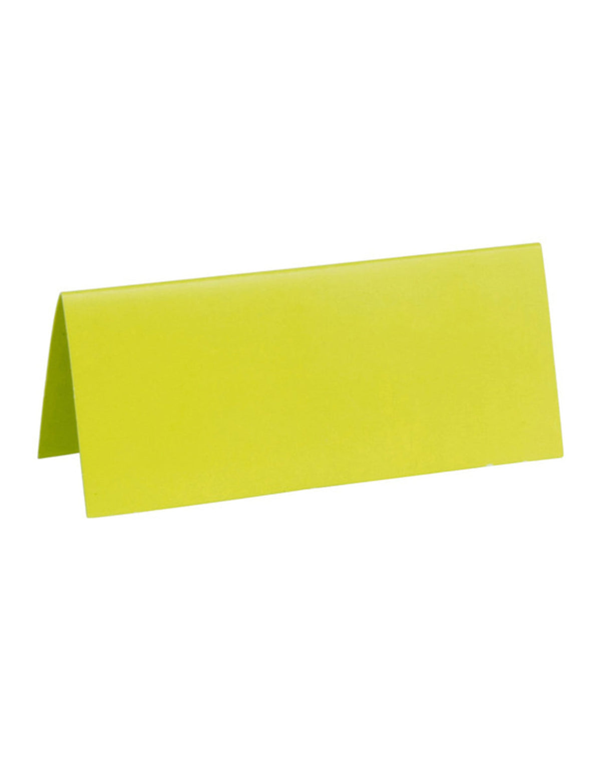 Marque-places rectangulaires verts en carton