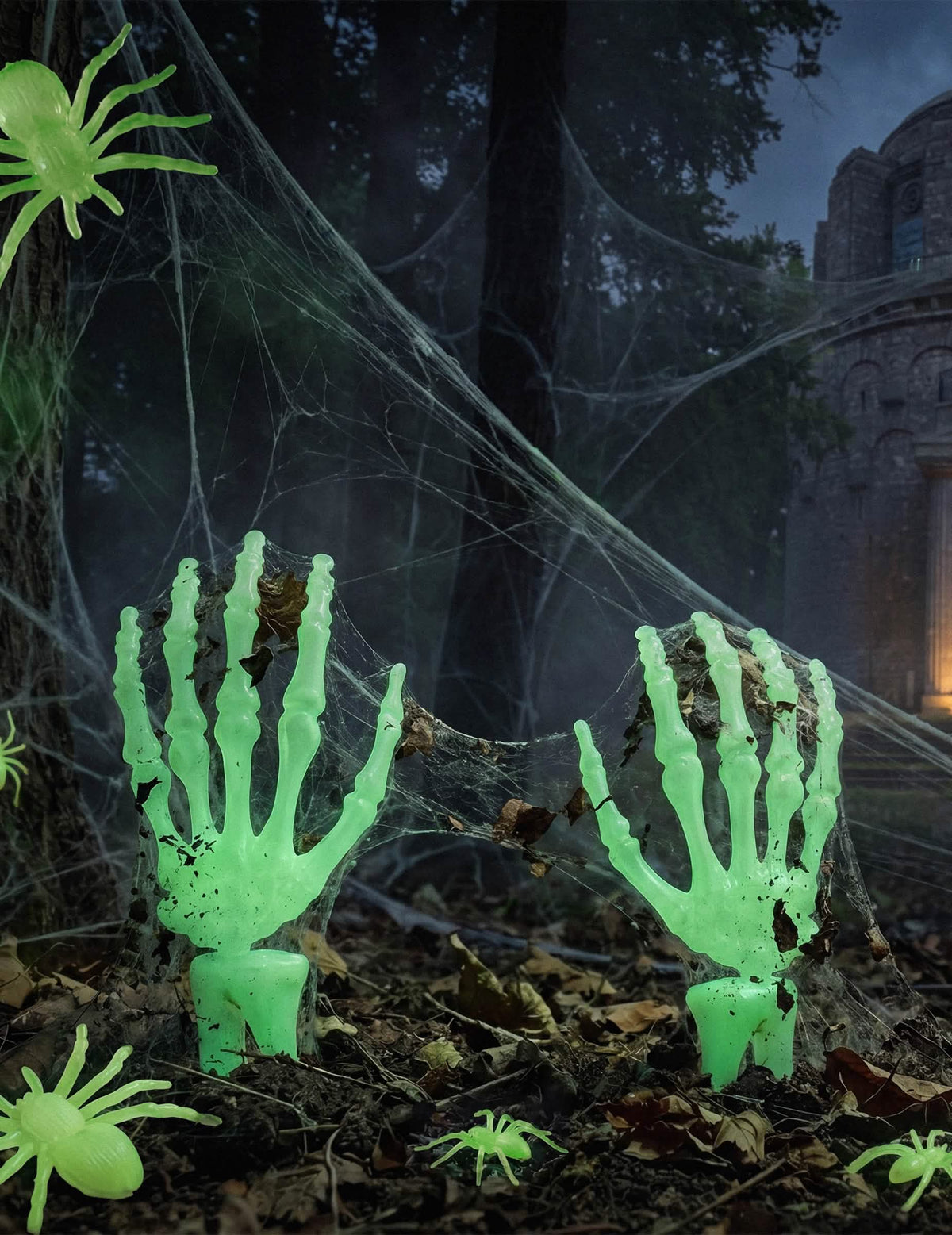 10 pequenas aranhas fosforescentes