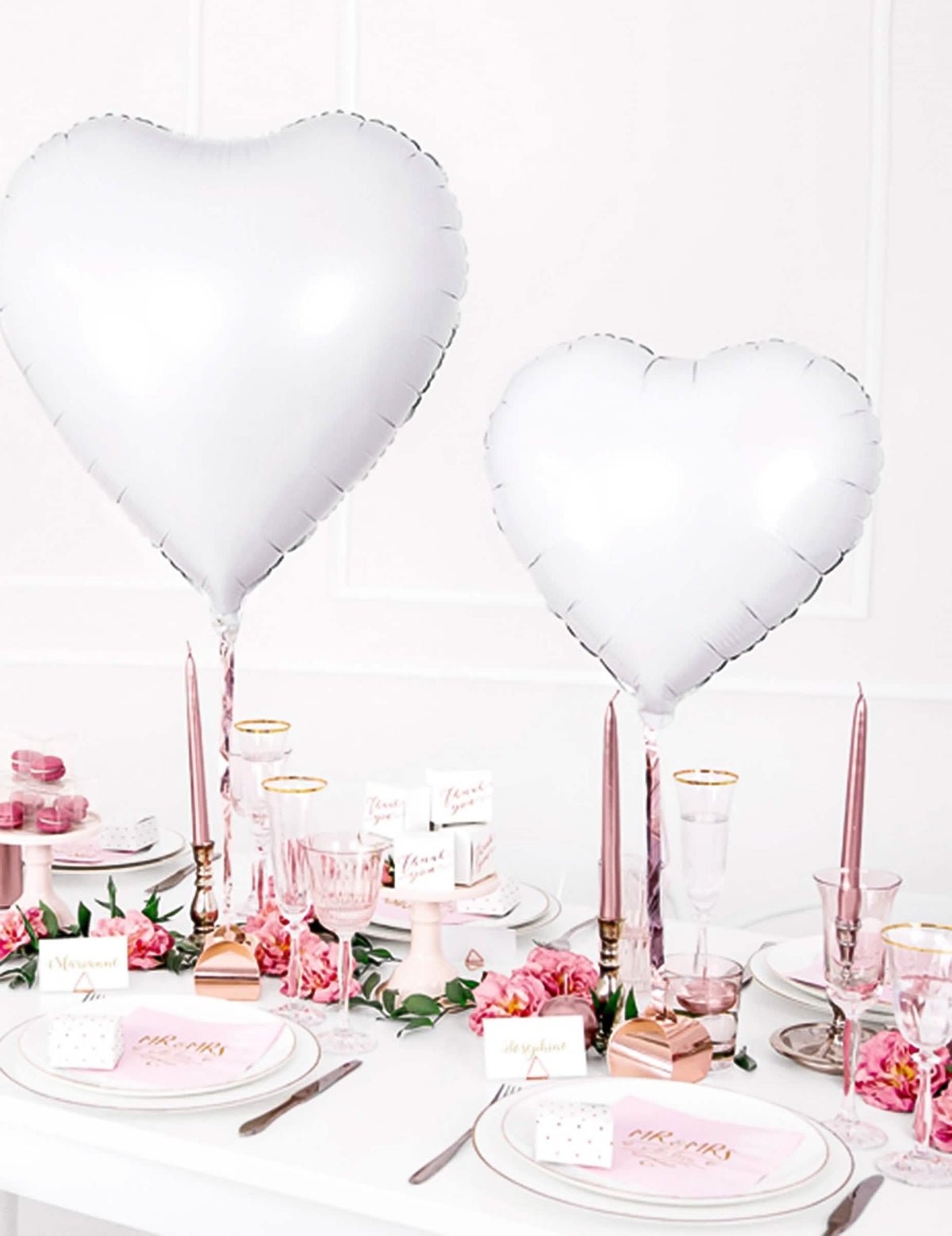 decoração de mesa de festa de suportes para cartões de lugar triangulares para festa em ouro rosa em metal