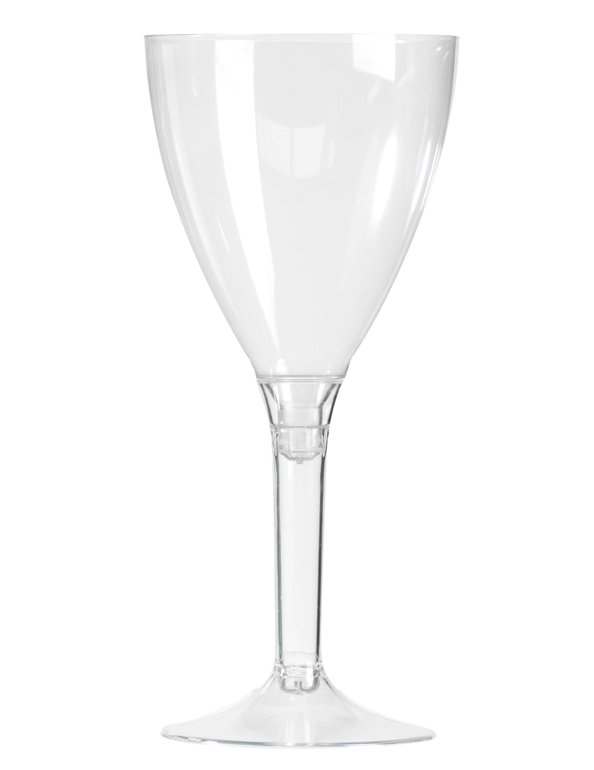 Copo de vinho com pé em cristal para festa transparente