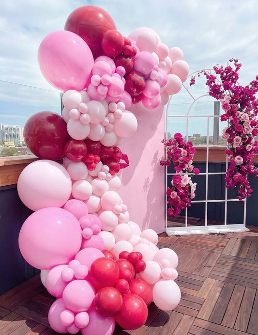 100 mini balões de látex rosa claro 13cm para decoração