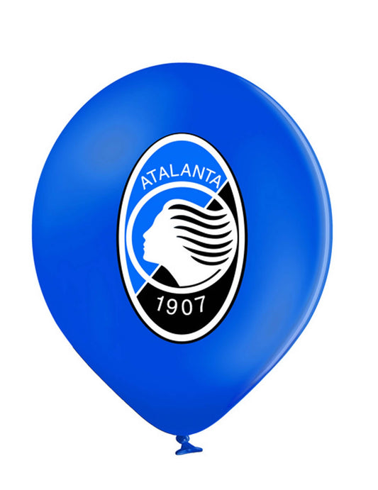 12 balões de látex Atalanta™ azuis e pretos 30 cm