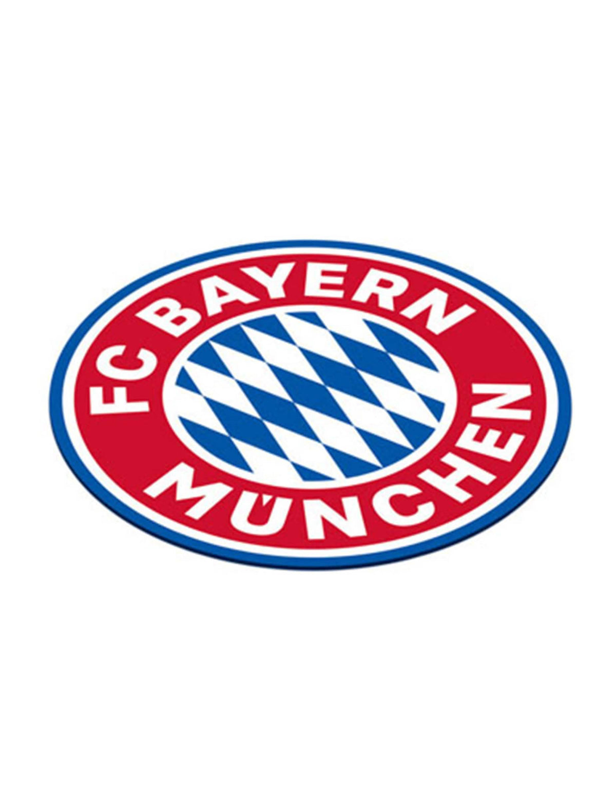 Bases para copos em cartão FC Bayern Munich para adepto vermelho e azul