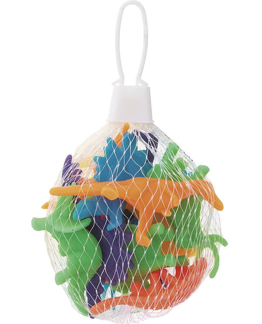 12 dinossauros miniatura de plástico multicoloridos de 5 cm para piñatas