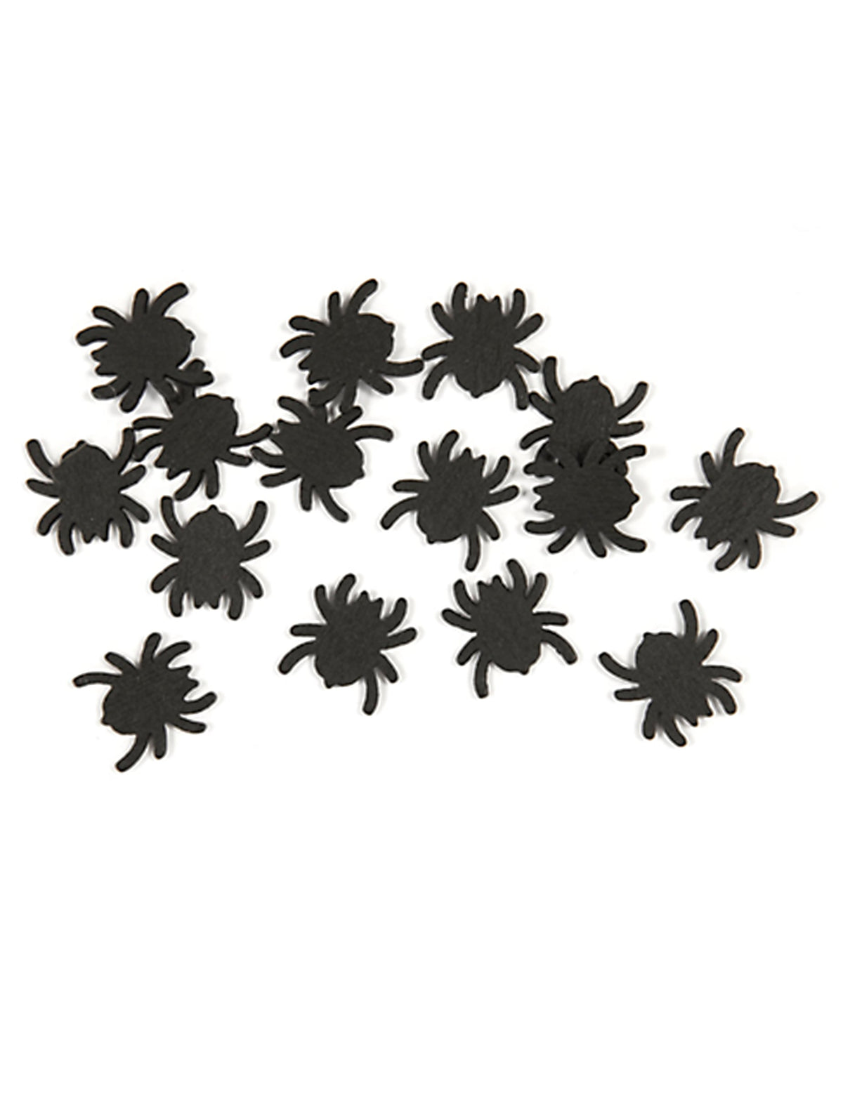 Confettis de table araignées Halloween noirs