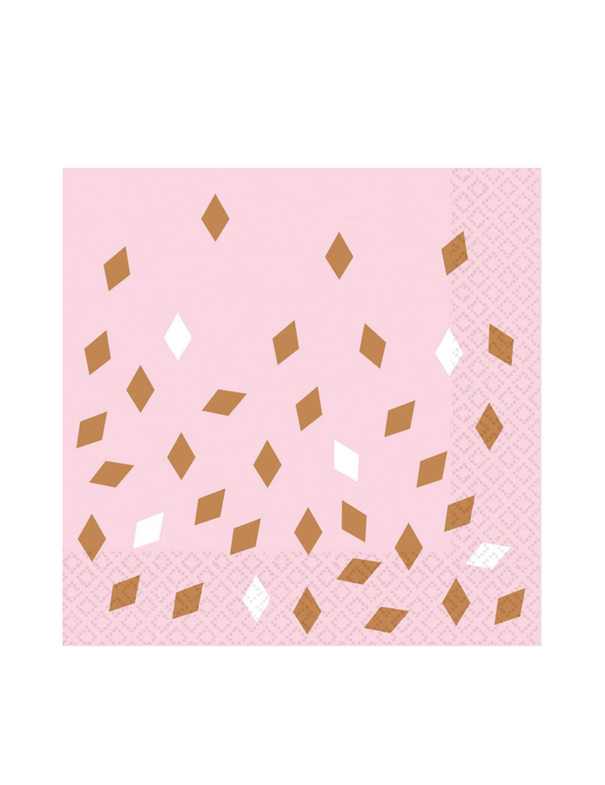 guardanapos confettis ouro rosa para aniversário rosas