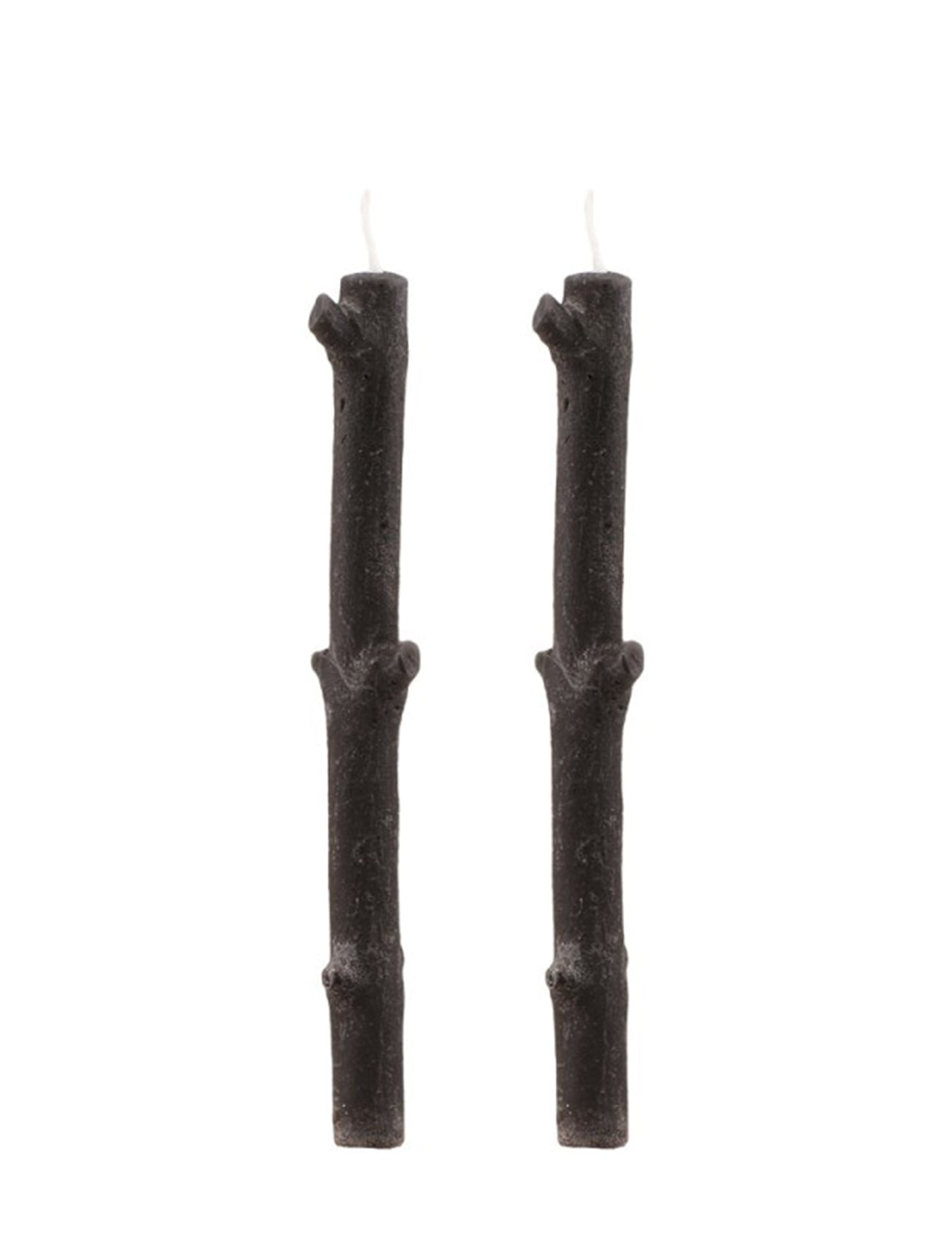 Bougies branches d'arbre noires