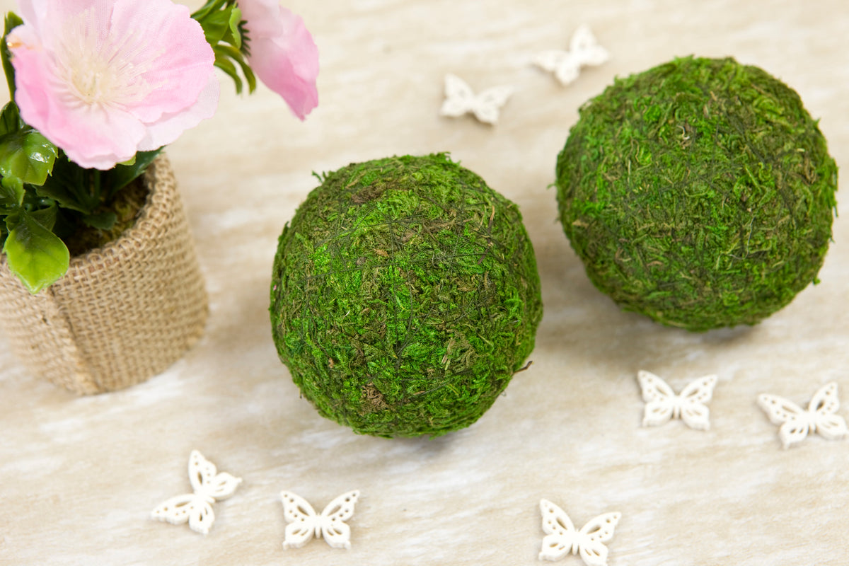 Composição de bolas de espuma natural decoração de mesa para festa
