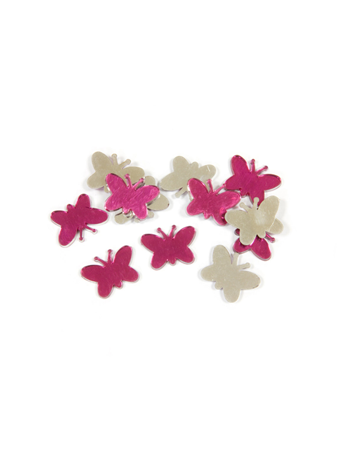Confettis de table papillon pour décoration de fête rose
