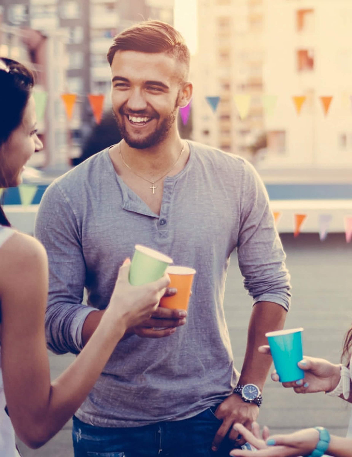 Adesivos de copos americanos em cartão reciclável Summer