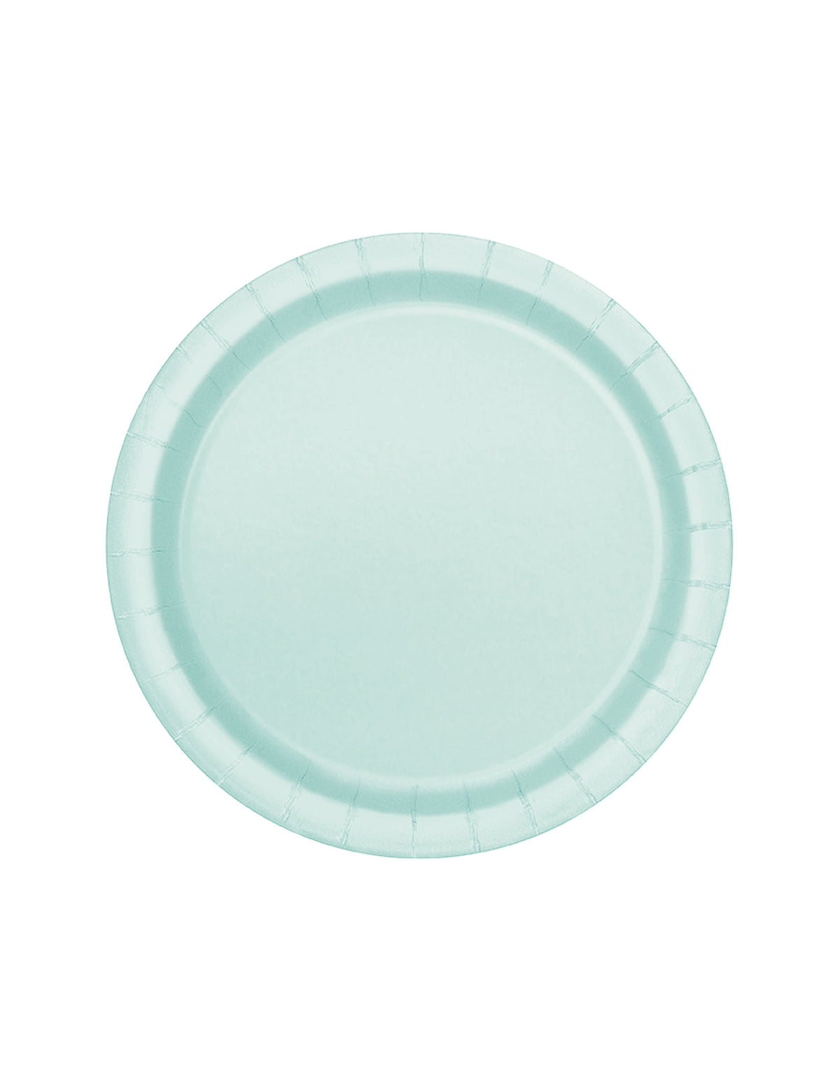 Assiettes en carton dessert pour fête menthe