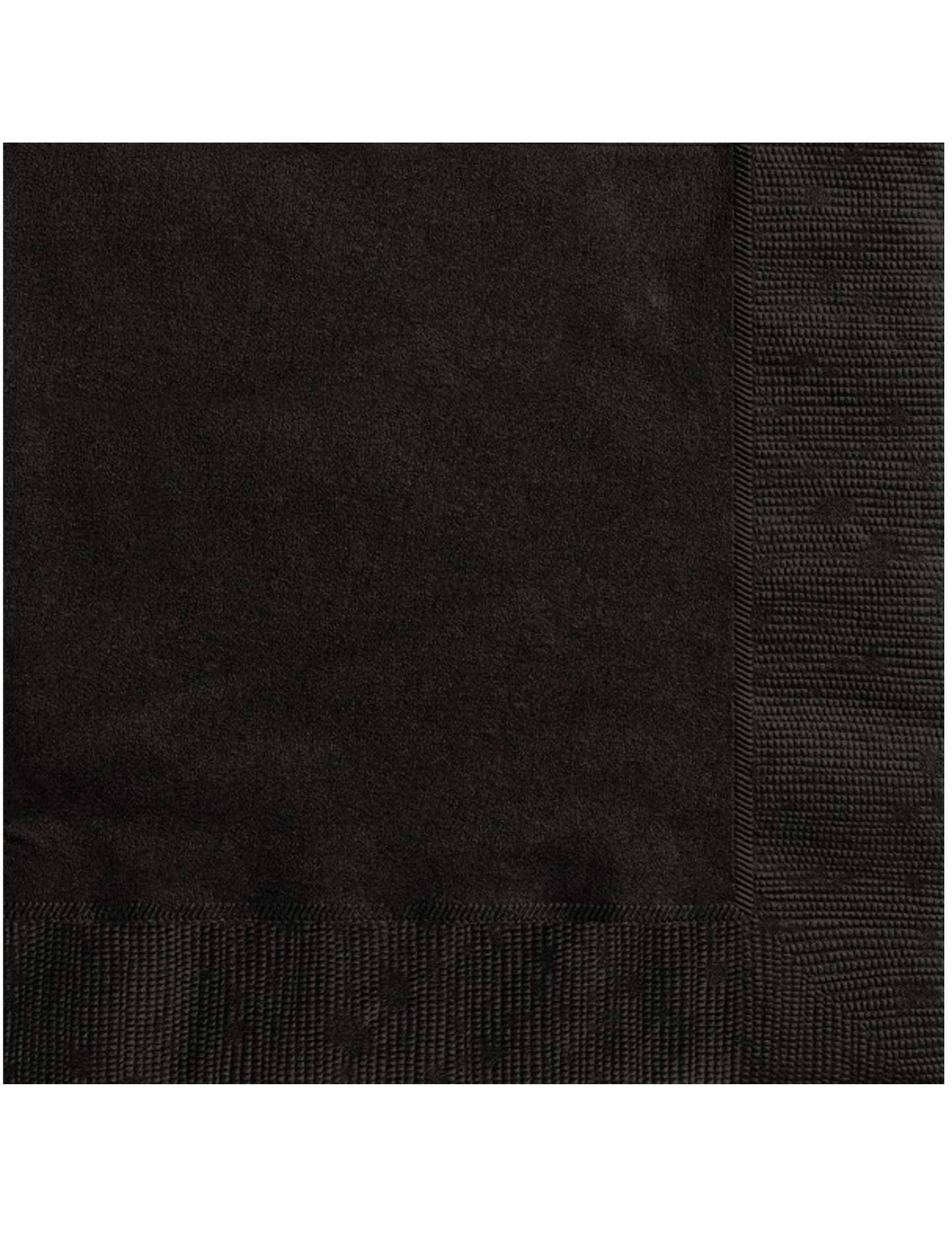 Serviettes en papier pour fête noires