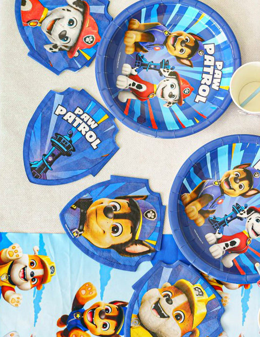 20 Guardanapos de papel azuis Patrulha Canina™ 28 x 32 cm
