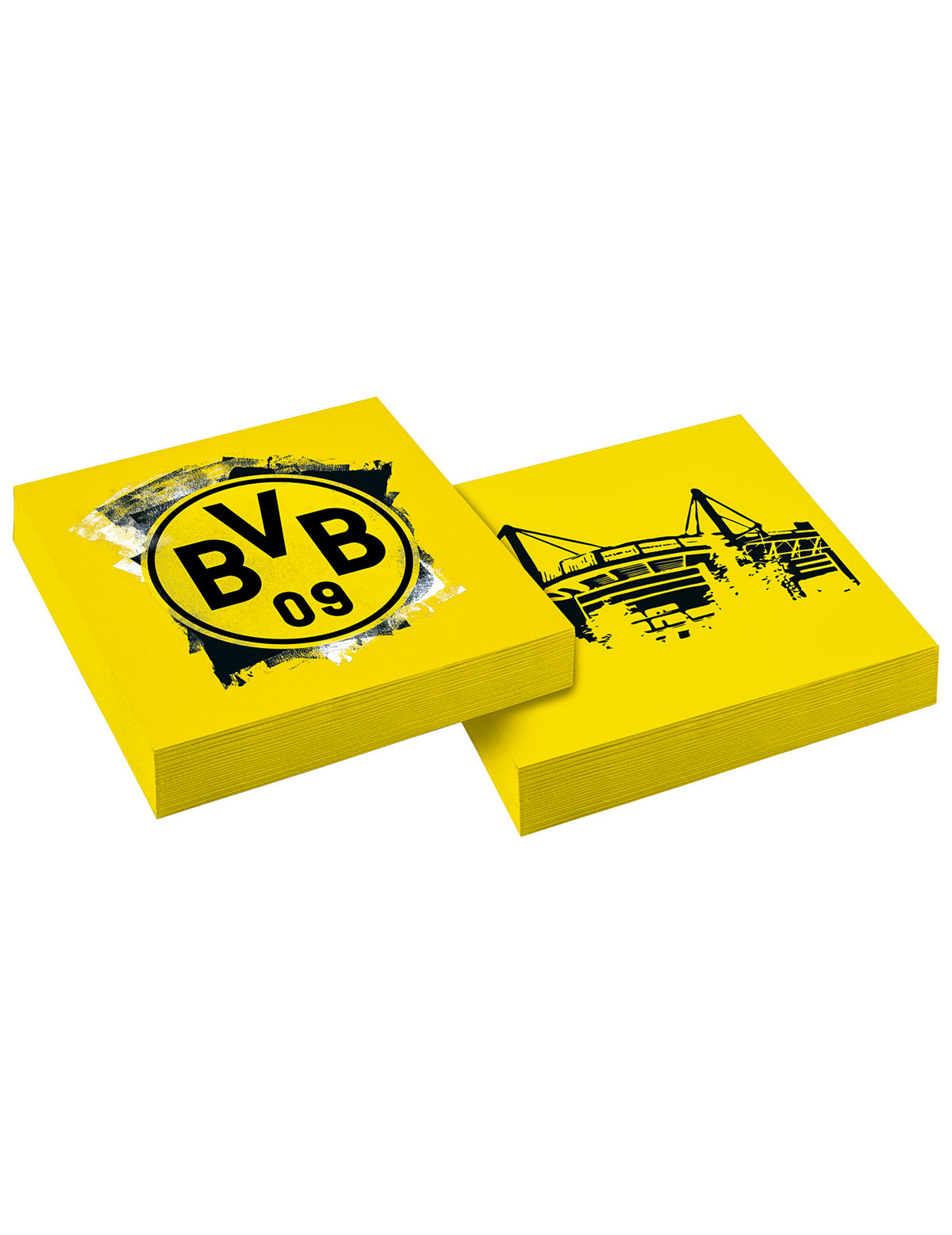 Serviettes en papier Borussia Dortmund jaune et noir