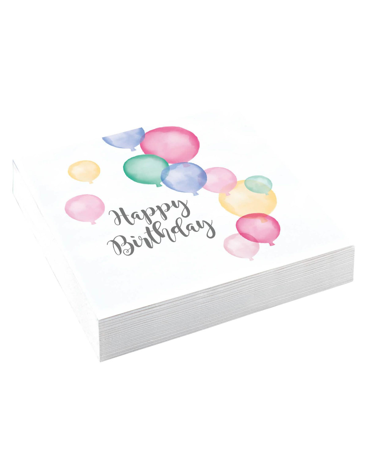 guardanapos Happy Birthday balões para aniversário pastel