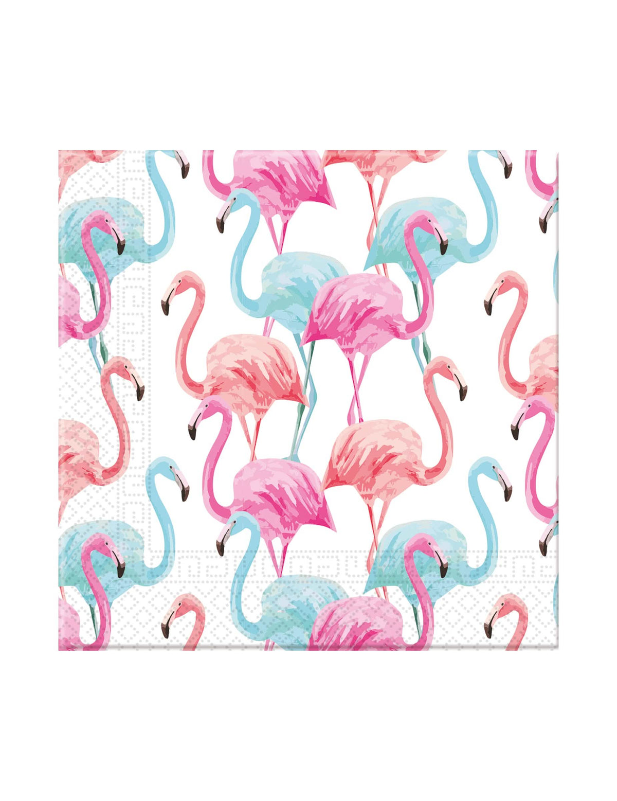 guardanapos de papel com flamingos coloridos para decoração de festa rosa e azul compostáveis em casa