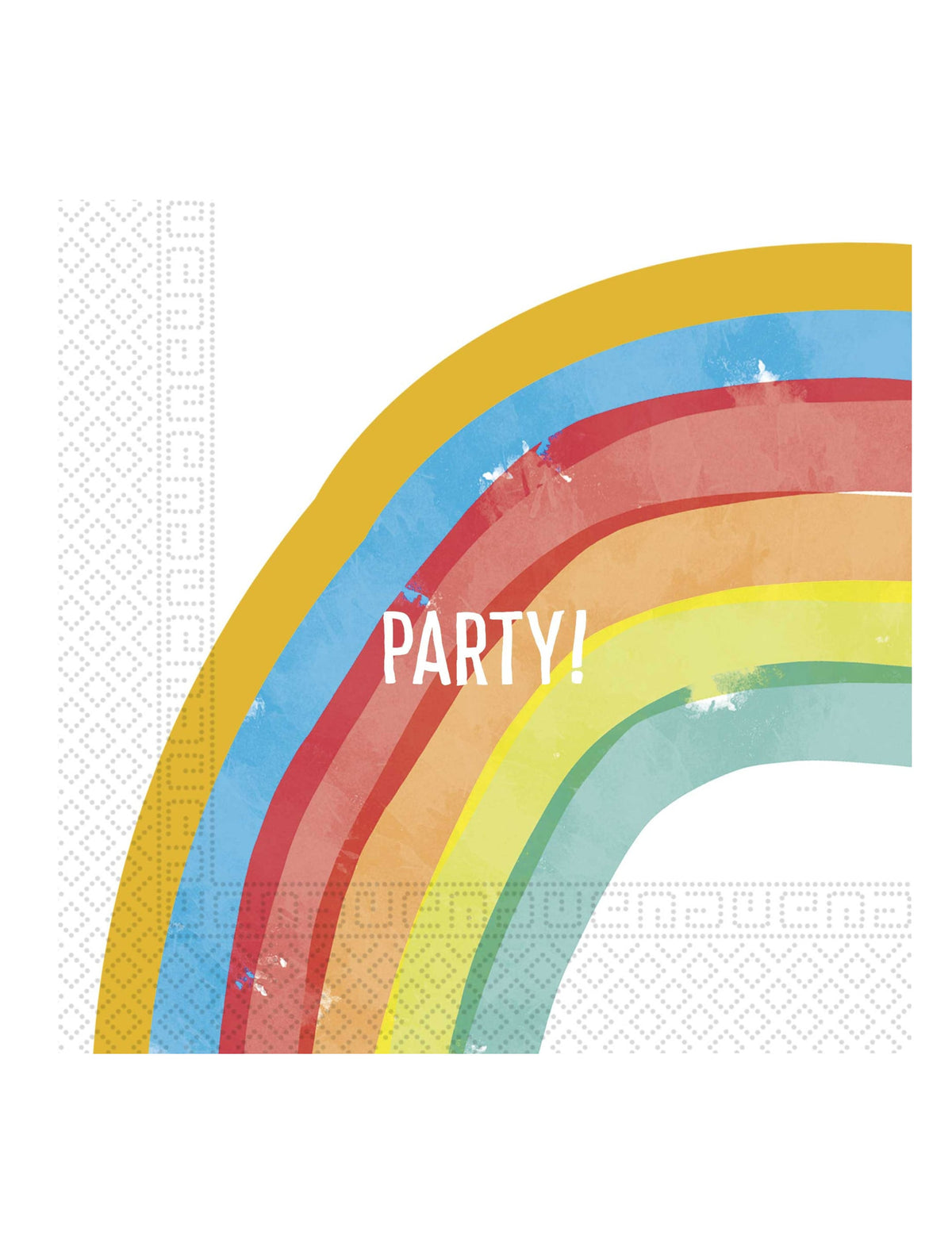 guardanapos rainbow party para aniversário arco-íris multicores