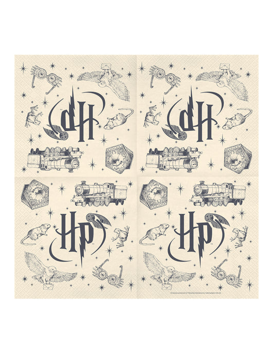 20 Guardanapos Harry Potter™ 33 x 33 cm
