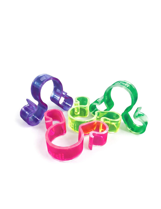 25 Clips duplos coloridos para garrafa para velas faísca