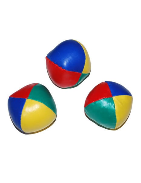 Balles de jonglage colorées pour enfant et adulte multicolores