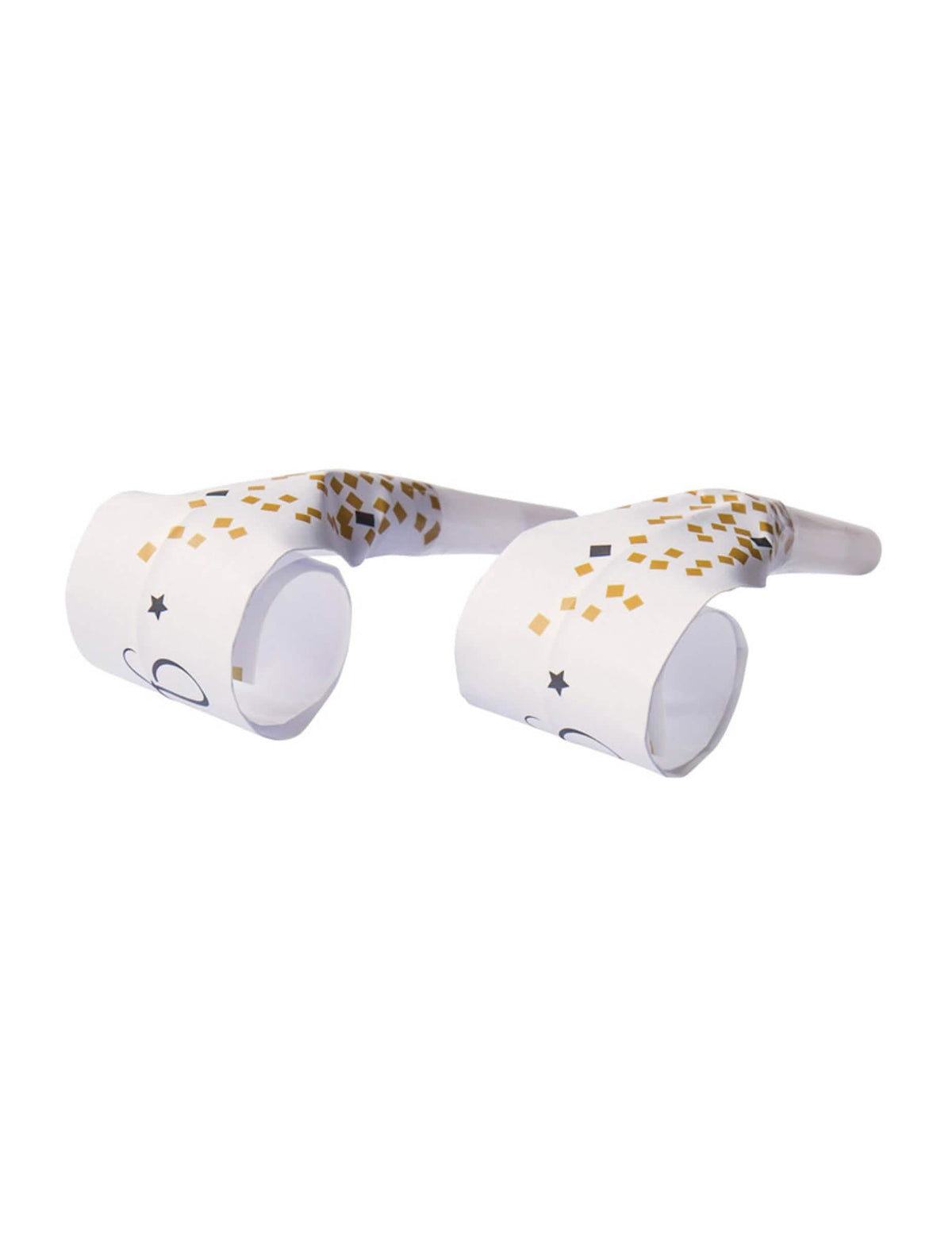 Sem-vergonha Feliz Ano Novo para festa branco e dourado