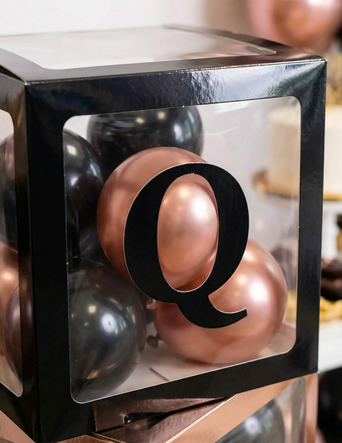 Stickers de letras adesivas para decoração pretas