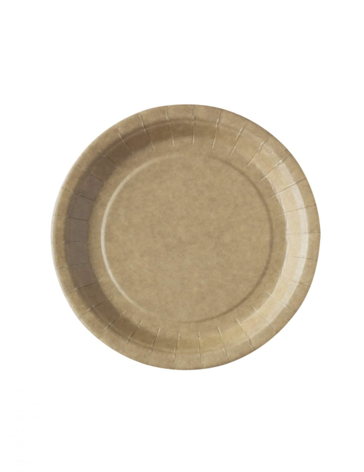 Pequenos pratos de kraft castanho