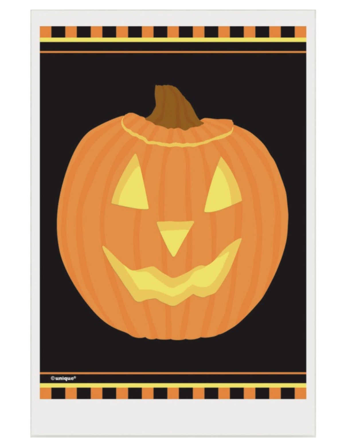 Sacos de plástico abóbora de halloween para festa cor de laranja e preto