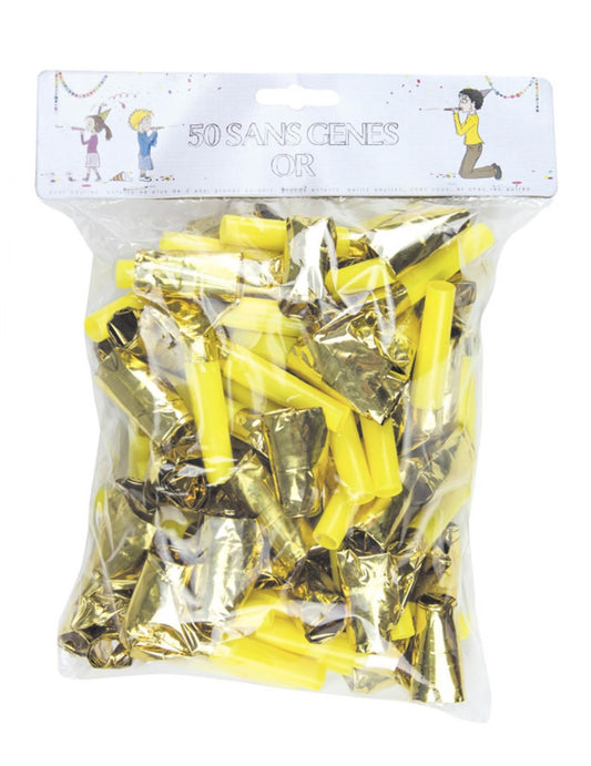 Sachet de 50 unités du sans-gênes dorés