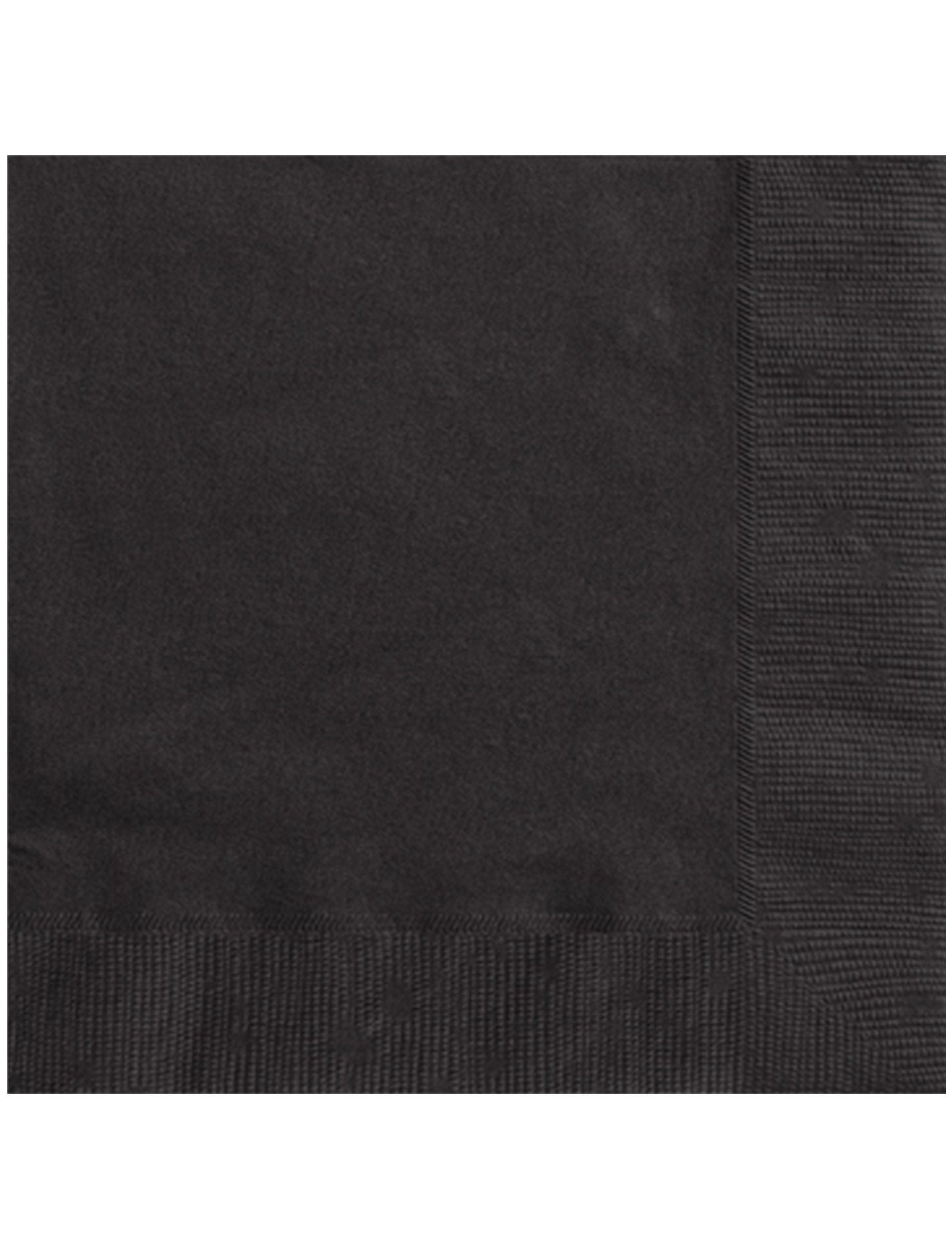 Lot de 50 serviettes en papier noires pour fête