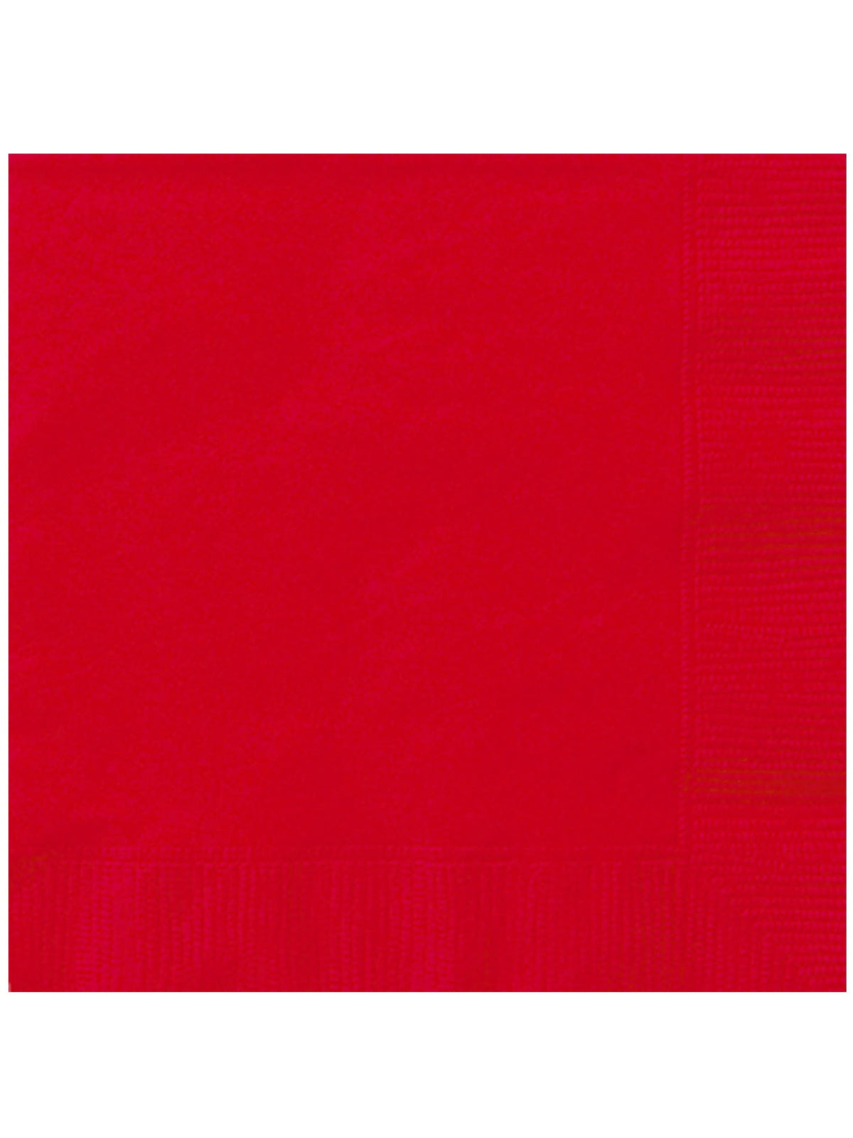 Serviettes en papier rouges pour fête unies