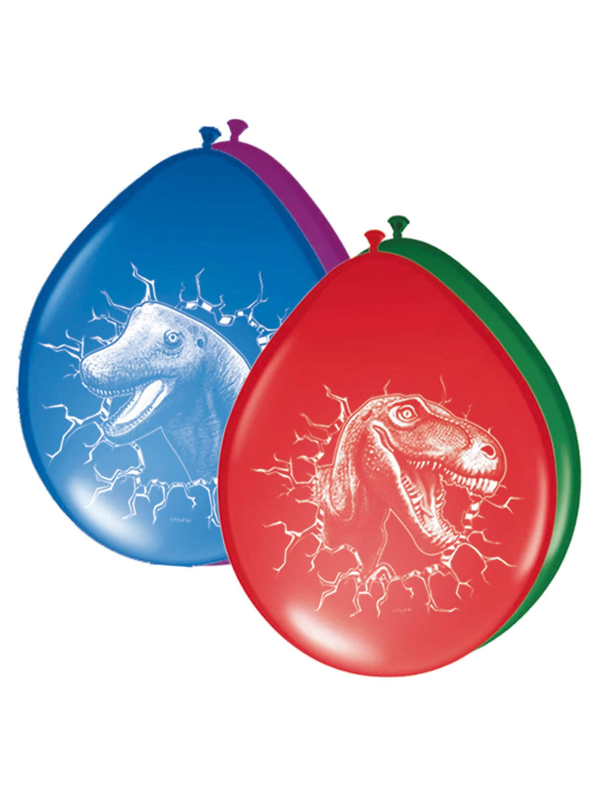 balões de látex Dinossauros para criança multicoloridos