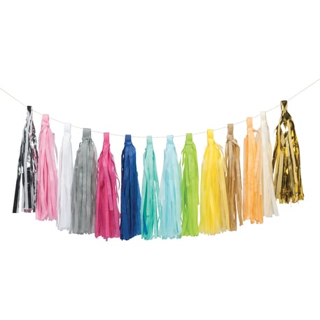 Mélange de couleurs du pompon tassel pour décoration de fête