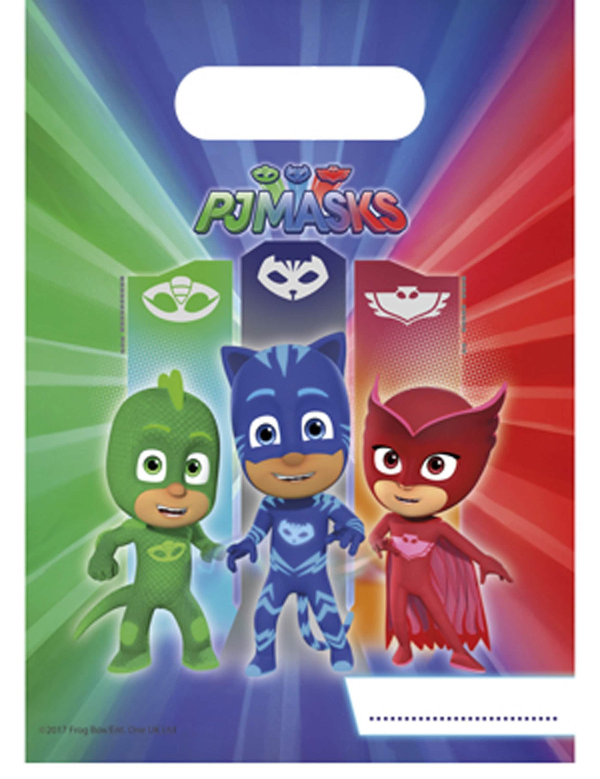 sacos de prenda PjMasks multicolores para criança
