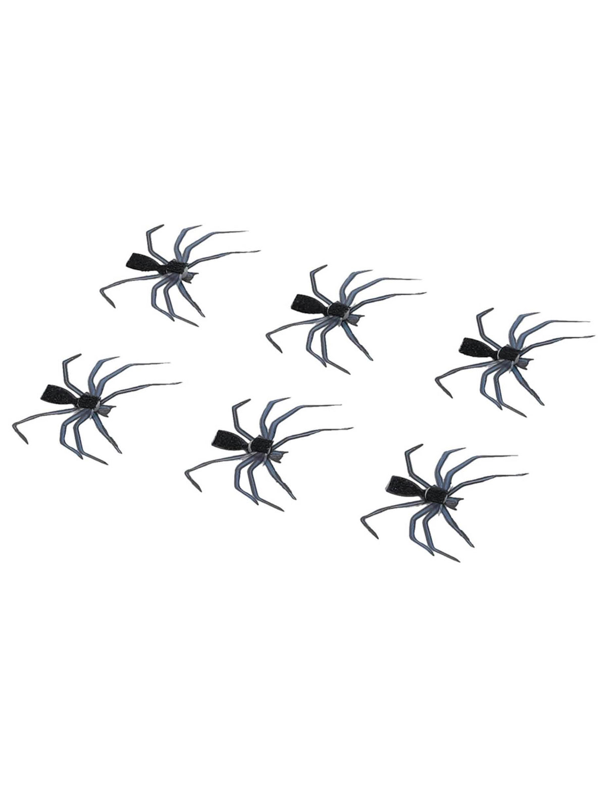 Vista geral dos 6 autocolantes para pele de aranha