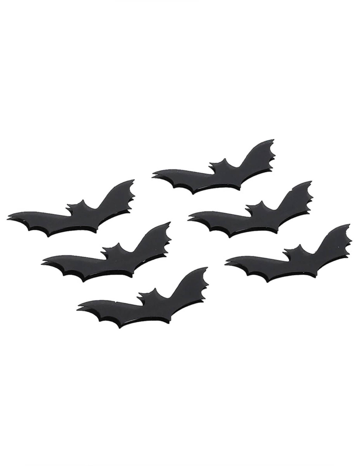 Vue rapprochée des 6 stickers pour peau chauve-souris