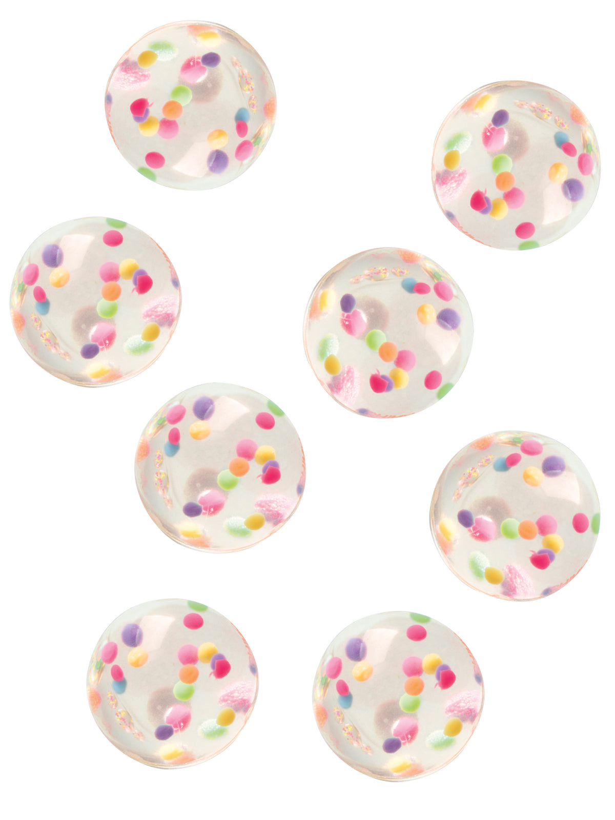Bolas saltitantes piñata para crianças com confettis multicolores