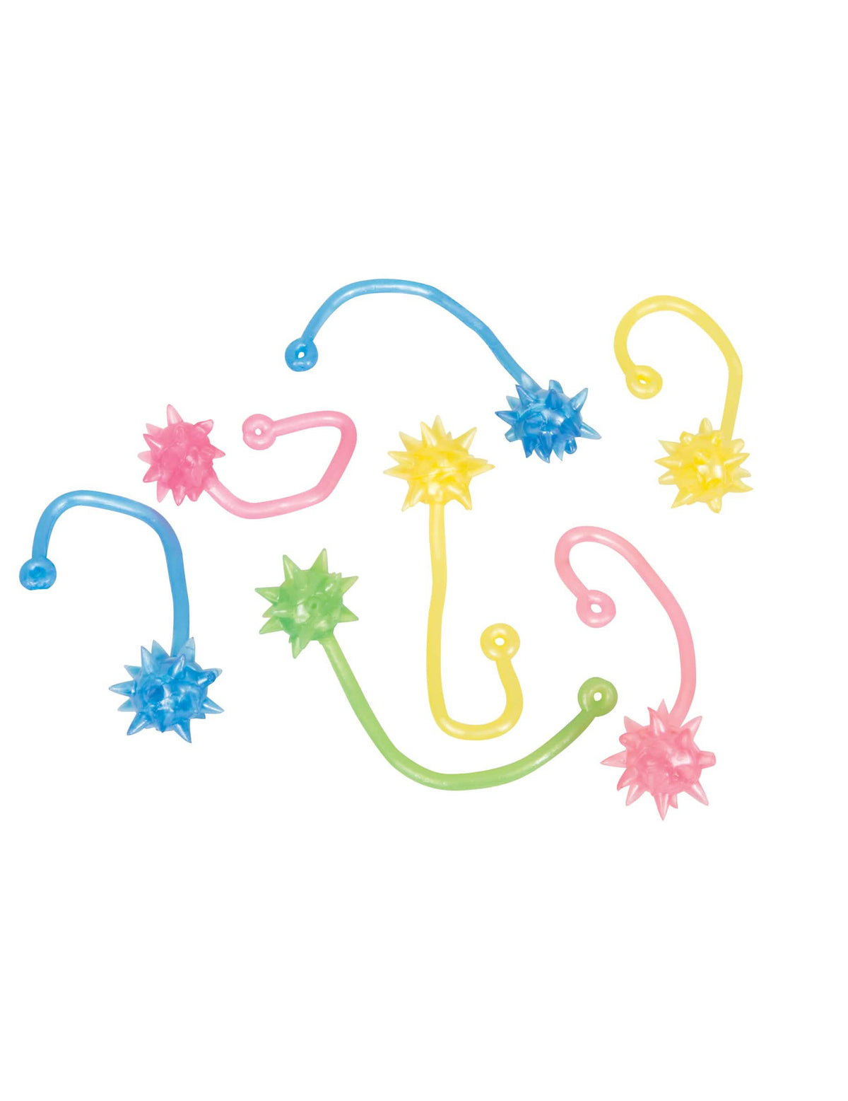 Acessórios piñata estrelas cadentes viscosas para criança multicolores em plástico flexível