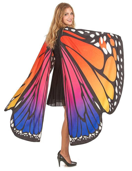 Asas de borboleta coloridas adulto