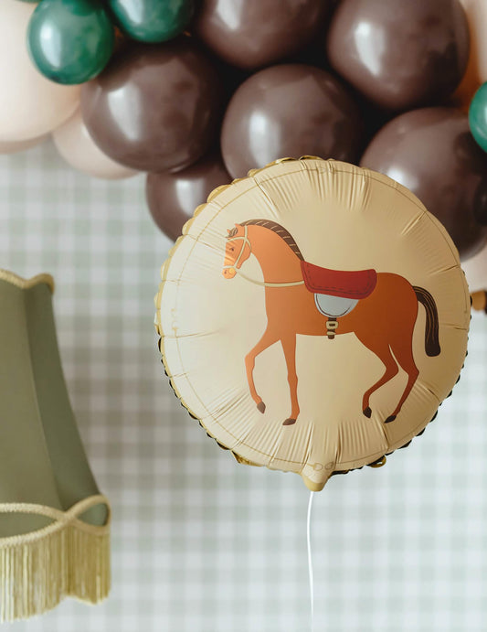 Balão de alumínio com cavalo