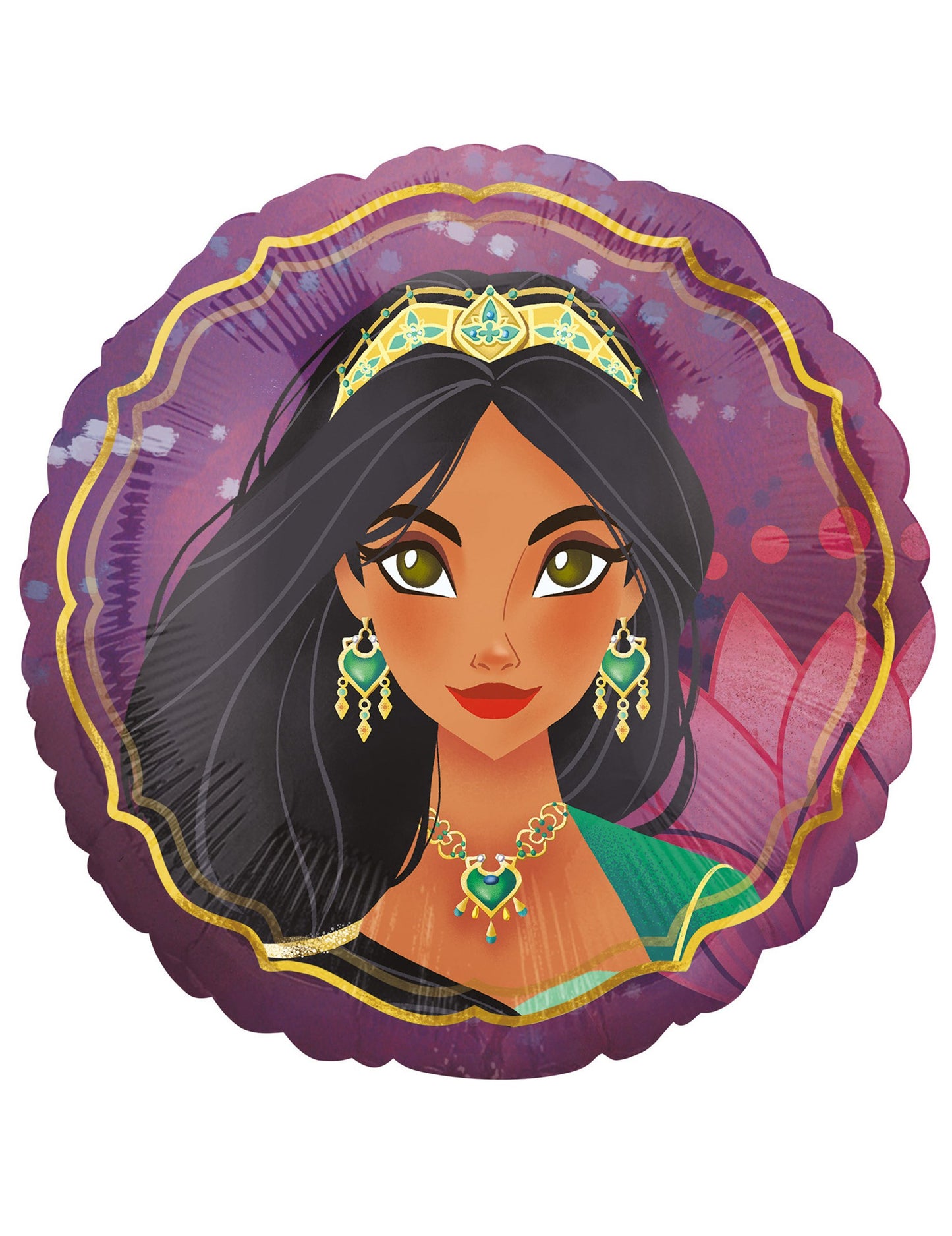 Portrait de Jasmine du Ballon aluminium Aladdin