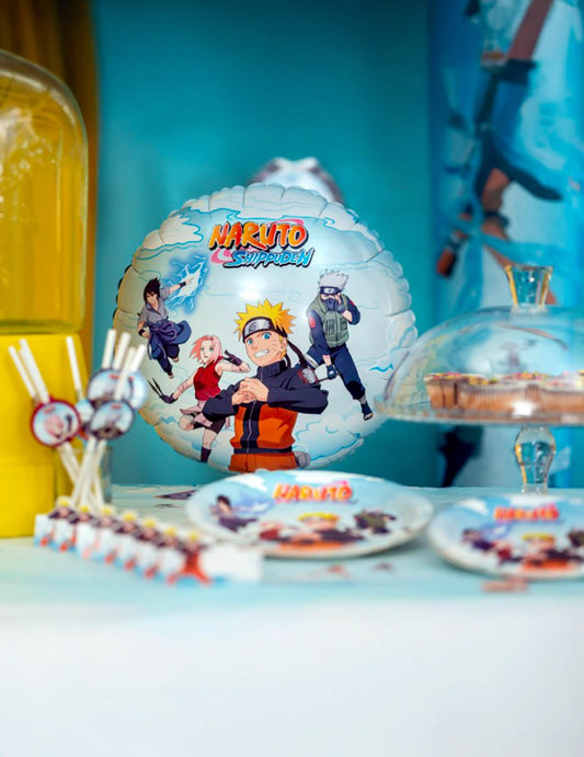 Balão de alumínio redondo Naruto Shippuden™ 43 cm