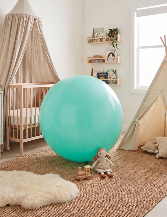 Balão gigante de látex menta 60 cm