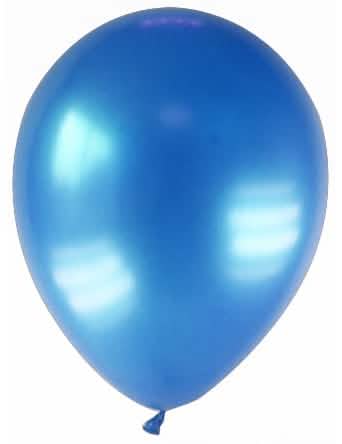 Ballons métallisés bleu foncé