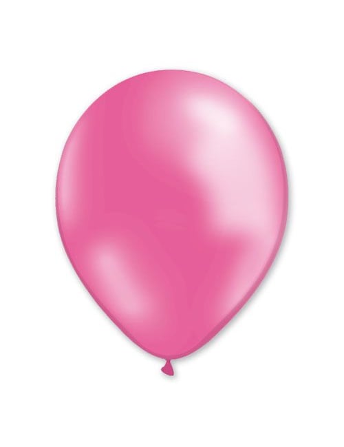 Ballons roses métallisés pour fête rose métallisé
