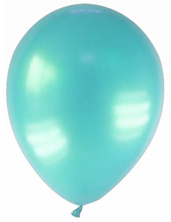 balões metalizados azul verde